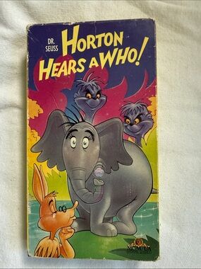 4/$10 ~ Dr. Seuss Colorful Horton Hears a Who vhs 📼